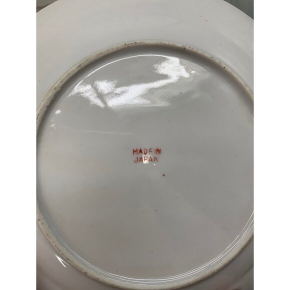 LusterWare Takito Ti Peach/ Blue 16PC Set* Japanese Hand Painted Set Birds Swall - Picture 6 of 14